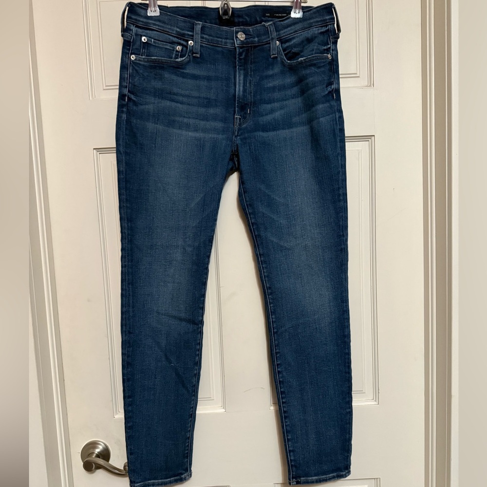 Edwin Pixie 9” Mid Rise Dark Blue Slim Jeans